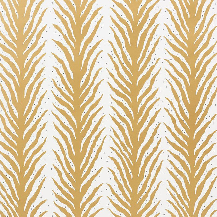Creeping Fern Gold 5009453 by Schumacher Designer Wallpaper Celerie Kemble 27.0" - Swanky Fabrics -