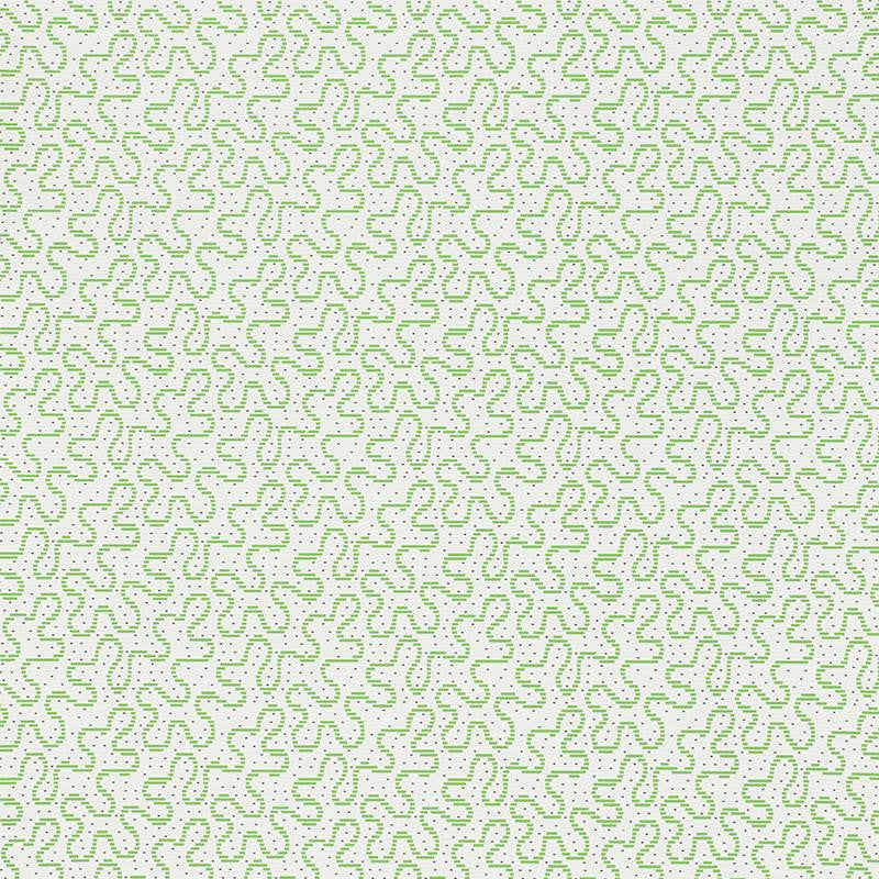 Meander Moss 5009471 by Schumacher Designer Wallpaper Celerie Kemble 4.5" - Swanky Fabrics -