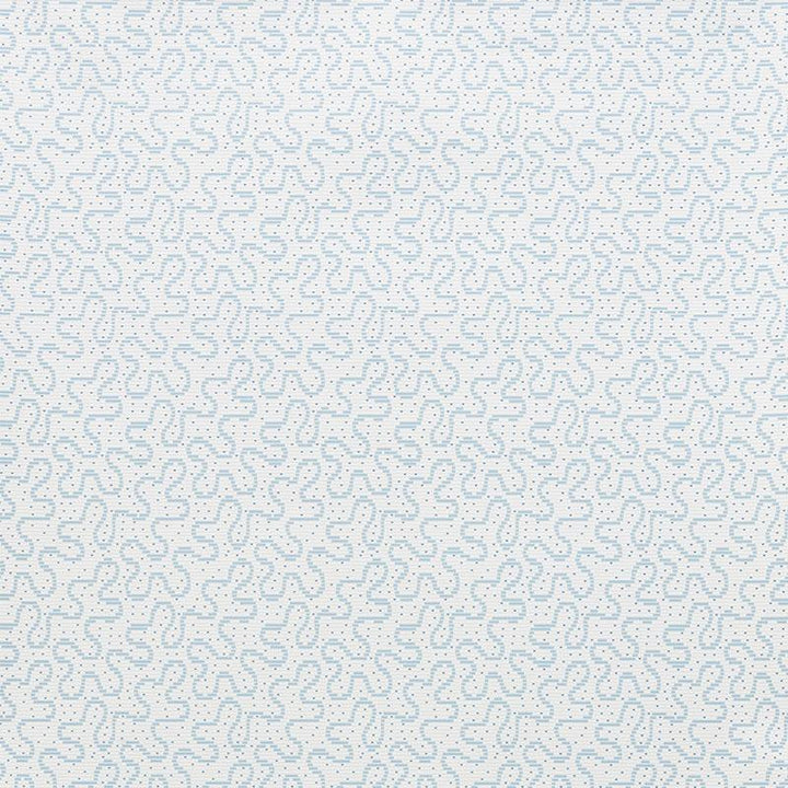 Meander Slumber Blue 5009472 by Schumacher Designer Wallpaper Celerie Kemble 4.5" - Swanky Fabrics -