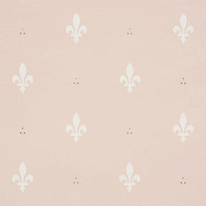 Fleur De Lis Blush 5009500 by Schumacher Designer Wallpaper