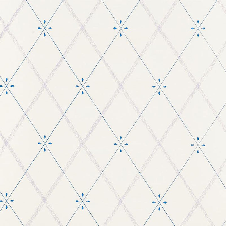 Kasumi Diamond Hyacinth 5009512 by Schumacher Designer Wallpaper Small-Print Wallpapers 9.0" - Swanky Fabrics -