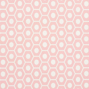 Queen B Pink 5009570 by Schumacher Designer Wallpaper