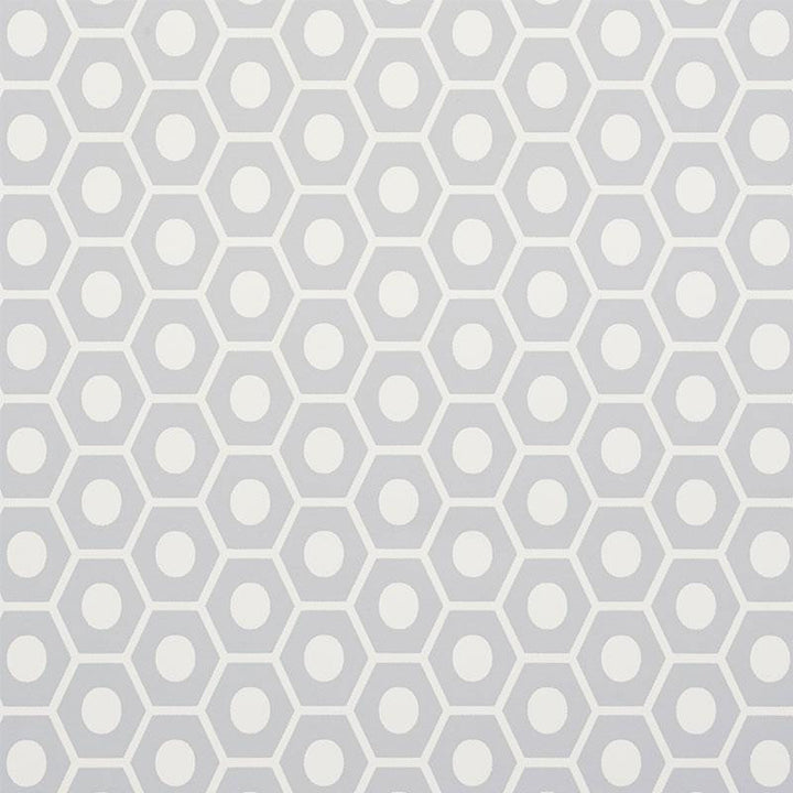 Queen B Grey 5009573 by Schumacher Designer Wallpaper Studio Bon 1.12" - Swanky Fabrics -