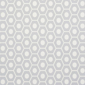 Queen B Grey 5009573 by Schumacher Designer Wallpaper