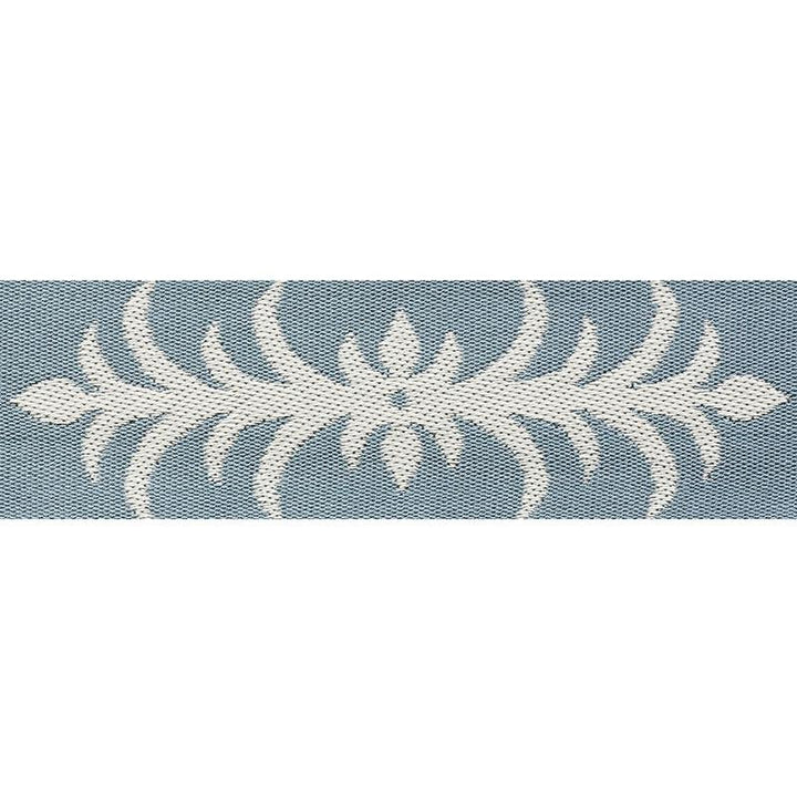 Acanthus Tape Slumber Blue 75443 by Schumacher Designer Trim Celerie Kemble 9.25" - Swanky Fabrics -