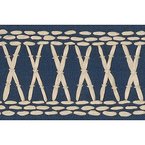 Tikki Tape Marine 69301 by Schumacher Designer Trim