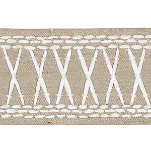 Tikki Tape Sea Oyster 69303 by Schumacher Designer Trim