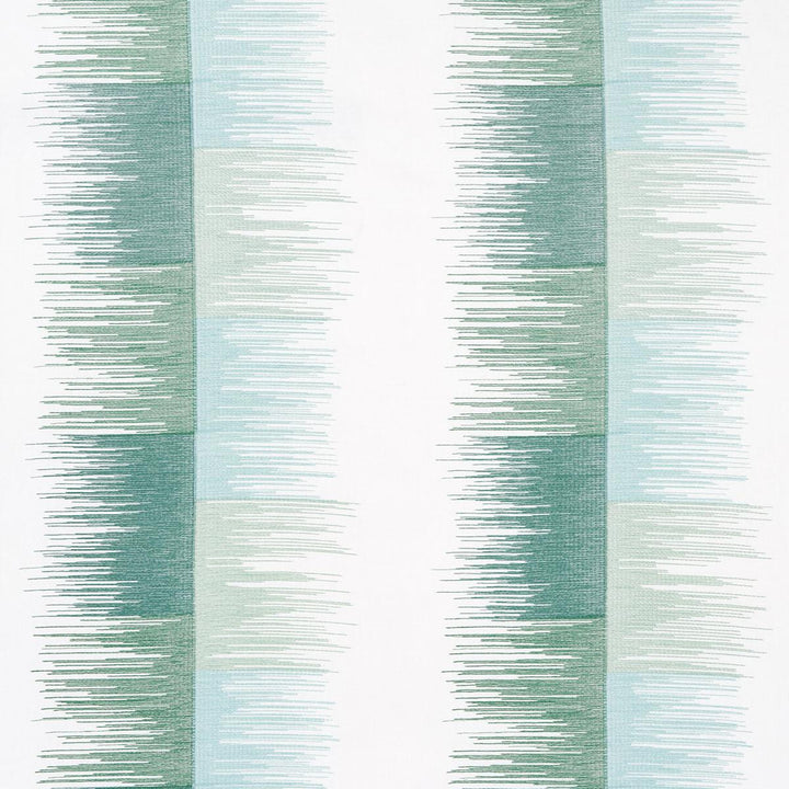 Sunburst Stripe Embroidery Mineral 78403 by Schumacher Designer Fabric Uncommon Threads 18.0" - Swanky Fabrics -