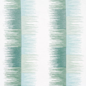 Sunburst Stripe Embroidery Mineral 78403 by Schumacher Designer Fabric