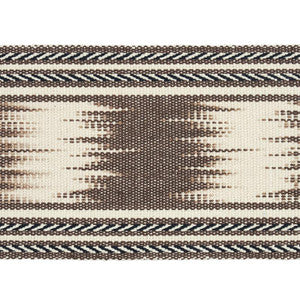 Banyan Ikat Tape Brown 79302 by Schumacher Designer Trim