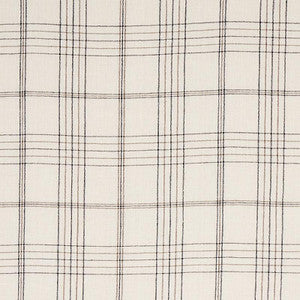 Nils Plaid Linen Charcoal 80302 by Schumacher Designer Fabric