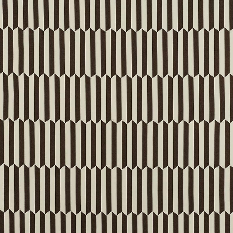 Maxwell Chocolate 176402 by Schumacher Designer Fabric Clique 6.0" - Swanky Fabrics -
