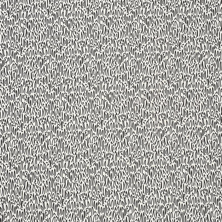 Grass Ii Indoor/Outdoor Black 176602 by Schumacher Designer Fabric New Wave: Black & White 9.0" - Swanky Fabrics -