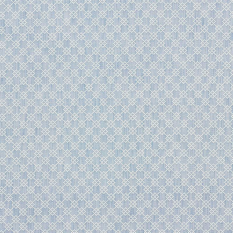 Albert Fret Blue 75562 by Schumacher Designer Fabric New Traditional 1.75" - Swanky Fabrics -