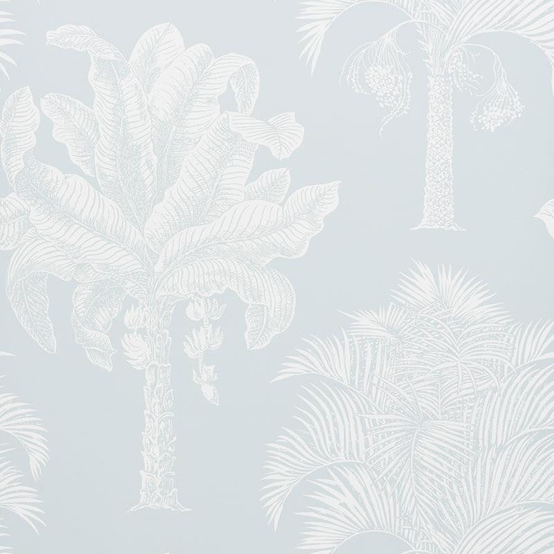 Grand Palms Mineral 5009621 by Schumacher Designer Wallpaper New Traditional 27.0" - Swanky Fabrics -