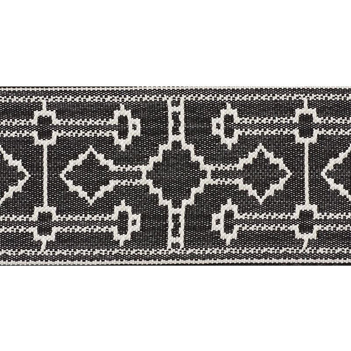 Filbert Tape Black 75283 by Schumacher Designer Trim New Traditional 4.88" - Swanky Fabrics -