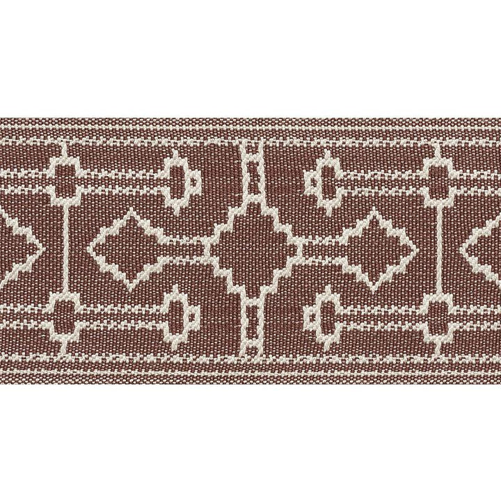Filbert Tape Brown 75284 by Schumacher Designer Trim New Traditional 4.88" - Swanky Fabrics -