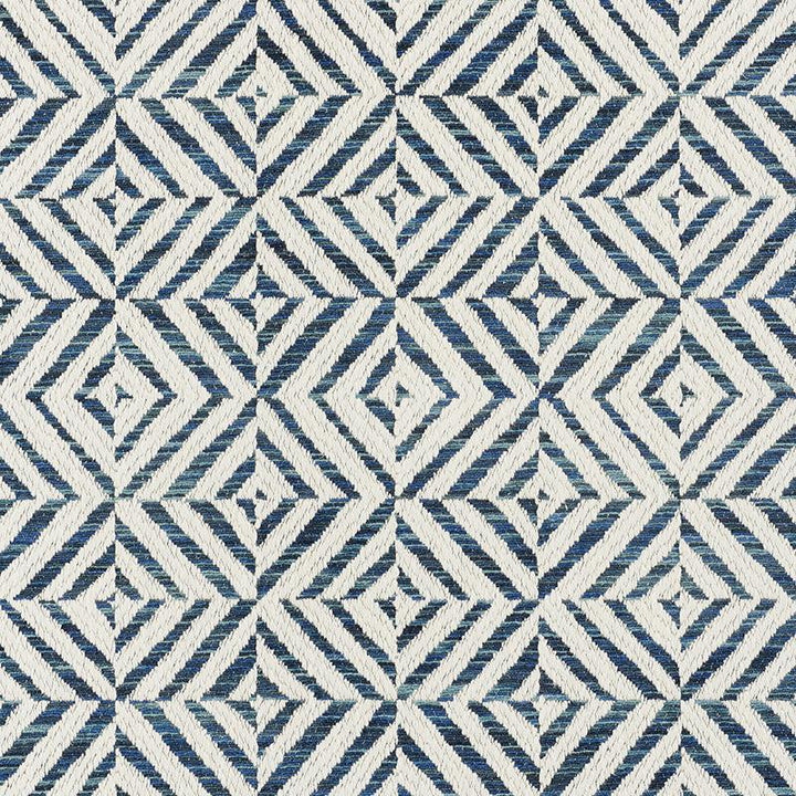 Jubilee Blue 72151 by Schumacher Designer Fabric Essentials: Mid-Scale Upholstery Fabrics 2.38" - Swanky Fabrics -