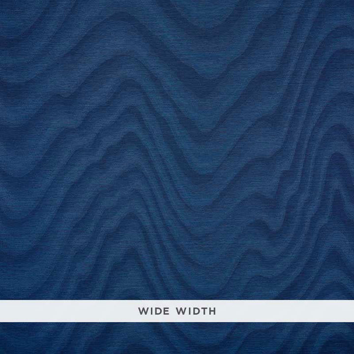 Claridge Indigo 5008450 by Schumacher Designer Wallpaper Luxe Wallcoverings 52.0" - Swanky Fabrics -