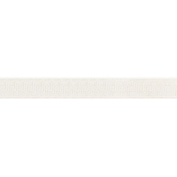 Labyrinth Tape Silver 66146 by Schumacher Designer Trim Mary Mcdonald 2.5" - Swanky Fabrics -