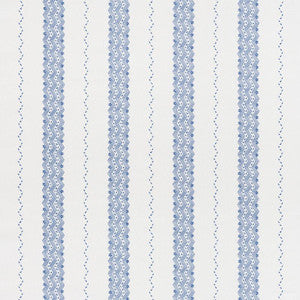Nauset Stripe Indigo 177700 by Schumacher Designer Fabric