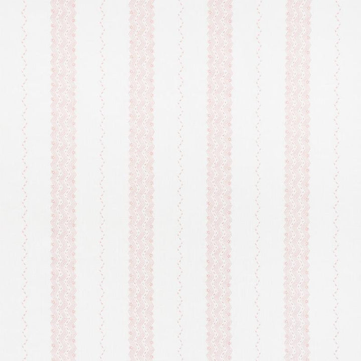 Nauset Stripe Blush 177702 by Schumacher Designer Fabric Chambray 13.0" - Swanky Fabrics -