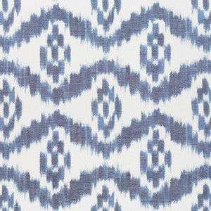 Madaket Ikat Indigo 177820 by Schumacher Designer Fabric