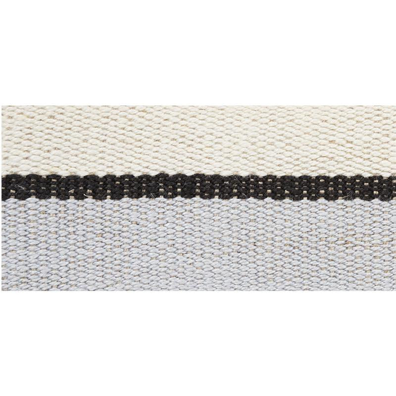 Ile Saint-Louis Medium Tape White Black & Silvery Blue 77010 by Schumacher Designer Trim Stephanie Seal Brown - Swanky Fabrics -