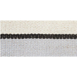 Ile Saint-Louis Medium Tape White Black & Silvery Blue 77010 by Schumacher Designer Trim