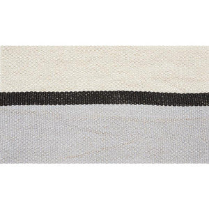 Ile Saint-Louis Wide Tape White Black & Silvery Blue 77020 by Schumacher Designer Trim