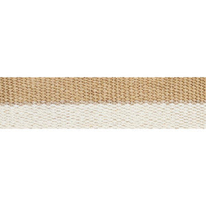 Modern Neutral Iii Narrow Tape White & Gold 77030 by Schumacher Designer Trim