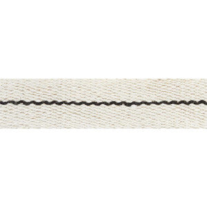 Agnes Narrow Tape White & Black 77060 by Schumacher Designer Trim