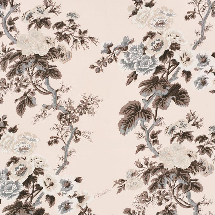 Pyne Hollyhock Blush 174454 by Schumacher Designer Fabric Schumacher Classics 26.5" - Swanky Fabrics -