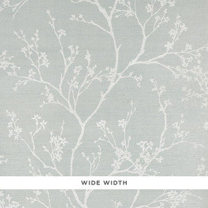Twiggy Sisal Sky 5008292 by Schumacher Designer Wallpaper