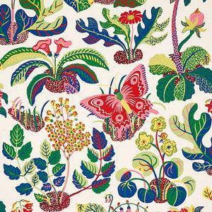 Exotic Butterfly Spring 5008424 by Schumacher Designer Wallpaper