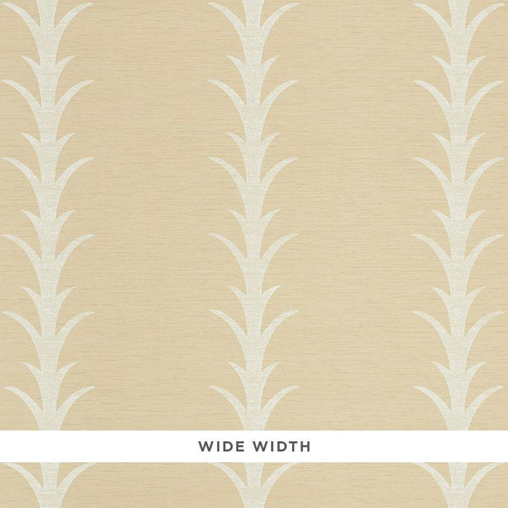Acanthus Stripe Vinyl Natural 5008592 by Schumacher Designer Wallpaper Silver Lining Performance Wallcoverings 27.0" - Swanky Fabrics -