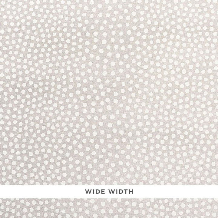 Raindots Vinyl Warm Silver 5008780 by Schumacher Designer Wallpaper Silver Lining Performance Wallcoverings 9.0" - Swanky Fabrics -