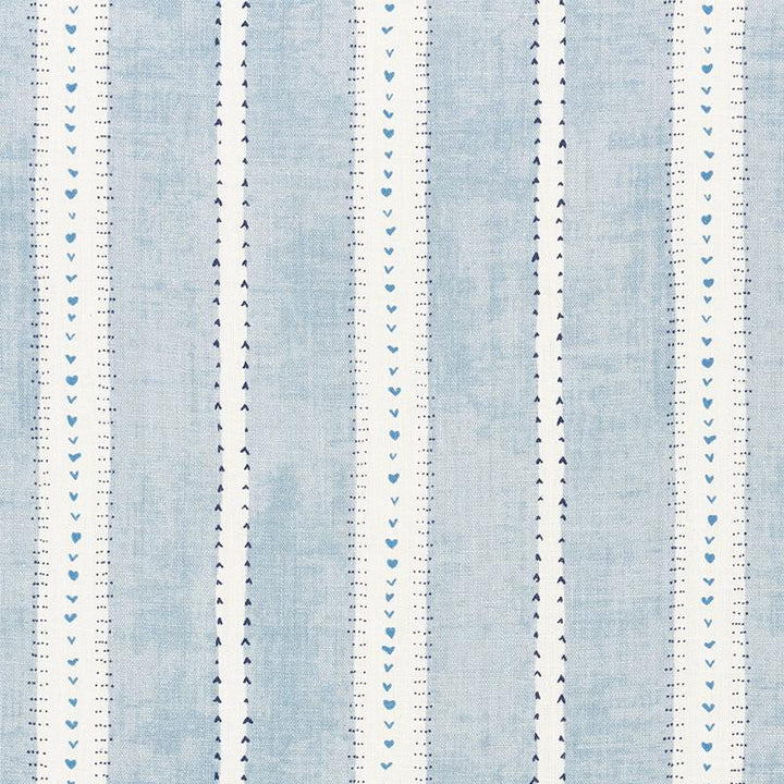 Amour Blue 176940 by Schumacher Designer Fabric French Revolution 8.88" - Swanky Fabrics -