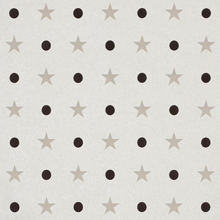 Etoiles Et Points Warm Silver 5008551 by Schumacher Designer Wallpaper French Revolution 5.12" - Swanky Fabrics -