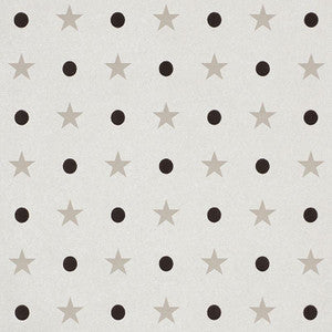 Etoiles Et Points Warm Silver 5008551 by Schumacher Designer Wallpaper
