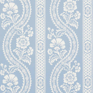Versailles Blue 5008772 by Schumacher Designer Wallpaper