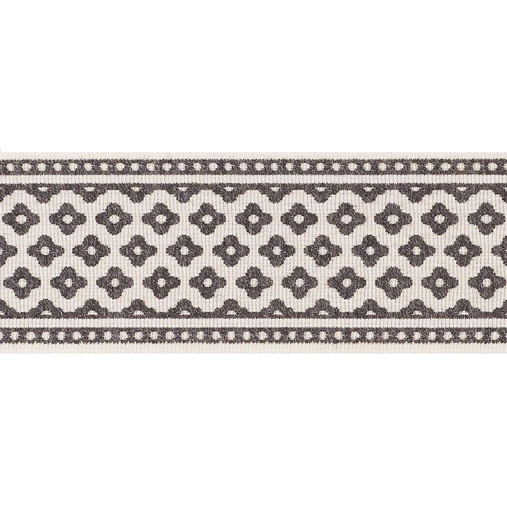 Cherie Tape Charcoal 72312 by Schumacher Designer Trim French Revolution - Swanky Fabrics -
