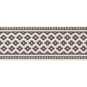 Cherie Tape Charcoal 72312 by Schumacher Designer Trim