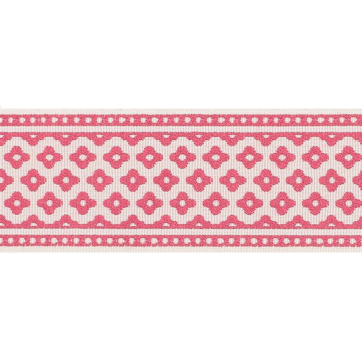 Cherie Tape Raspberry 72313 by Schumacher Designer Trim French Revolution - Swanky Fabrics -