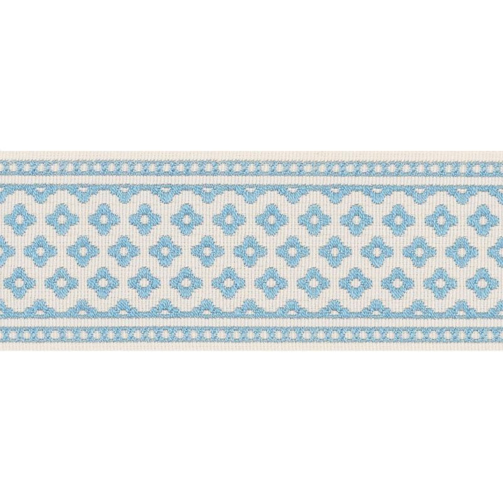 Cherie Tape Blue 72311 by Schumacher Designer Trim French Revolution - Swanky Fabrics -