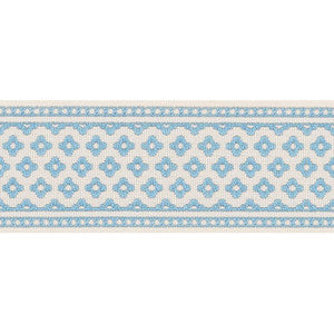 Cherie Tape Blue 72311 by Schumacher Designer Trim