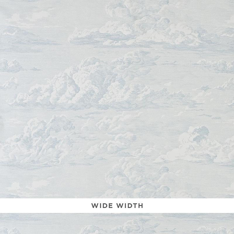 Cloud Toile Mineral 5009132 by Schumacher Designer Wallpaper Modern Glamour 50.0" - Swanky Fabrics -