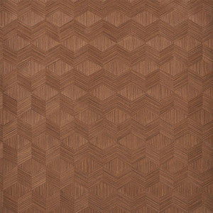 Chevron Inlay Walnut 5009631 by Schumacher Designer Wallpaper