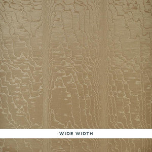 Moir Wallcovering Fawn 5009671 by Schumacher Designer Wallpaper