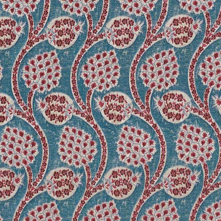 Persephone Peacock 72000 by Schumacher Designer Fabric Ottoman Chic 6.25" - Swanky Fabrics -